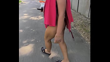 Arielarider walking naked in public