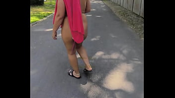 Arielarider walking naked in public