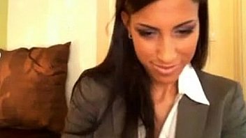 Cam beauty strips and masturbates