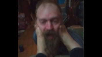 Toe fucked in the nose hole