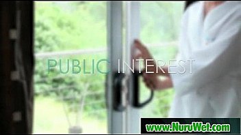 Japanese nuru massage and sexual tension on air matress 01