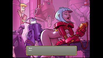 Let's play space code pink yi jie and her exercise droid