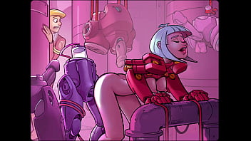 Let's play space code pink yi jie and her exercise droid