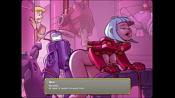 Let's play space code pink yi jie and her exercise droid