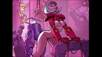 Let's play space code pink yi jie and her exercise droid