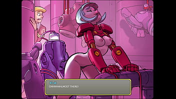 Let's play space code pink yi jie and her exercise droid