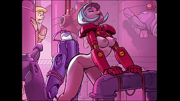 Let's play space code pink yi jie and her exercise droid