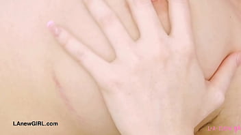 Blonde bombshell naked close up