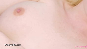 Blonde bombshell naked close up