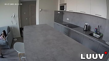 Luuv alice seduces lucien on home camera during a morning routine