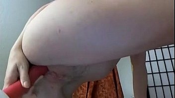 Coed teen with dildo on webcam