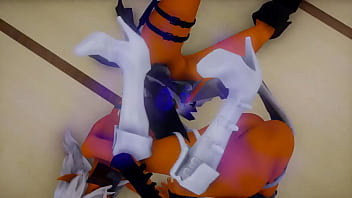 Two elf ninja fight mmd Two elf ninja fight mmd