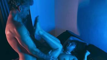 This dirty old man fucking my small feet and my tight pussy