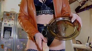 Strapon joi – leather jacket fetish spit & intense tease prev