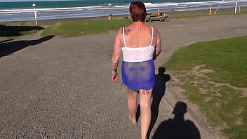 Trashy Milf Slut Parades Herself At The Seaside And Then Creampie Fucked By Her Master So Others Can See Preview thumbnail