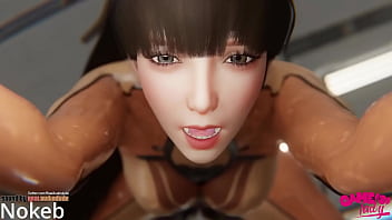 Eve takes that huge schlang into her