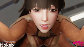 Eve takes that huge schlang into her