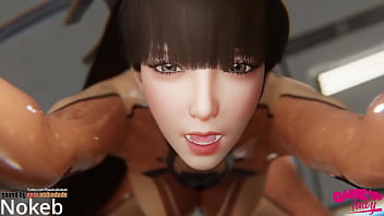 Eve takes that huge schlang into her