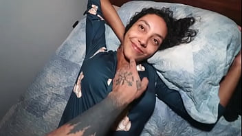 Woke up fuck without a condom until cumming in my tight pussy nati roza