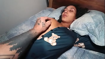 Woke up fuck without a condom until cumming in my tight pussy nati roza