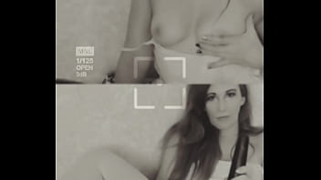 Masturbation and orgasm in white stockings