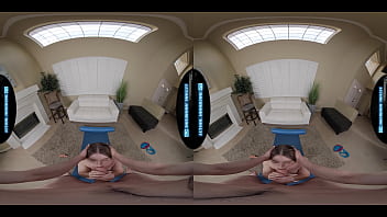 Cute busty girlfriend shows you yoga stretches