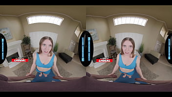 Cute busty girlfriend shows you yoga stretches