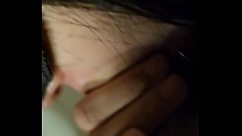 Cumming on wife's breasts