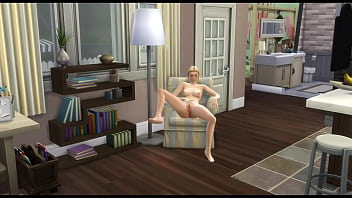 Sims girl masturbates and watches porn