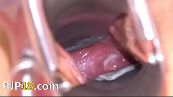 Gyno toys in her deep vagina pussy