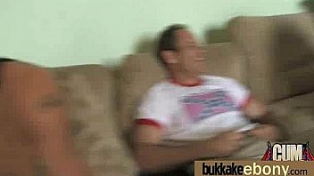 Ebony Gets Group Cumshots 18 thumbnail