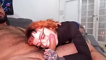 Melhor foda bareback do ano com essa ruiva safada