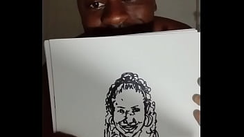 Undressing woman in drawing 2