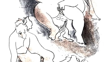 Retro erotic drawings