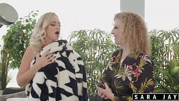 Pussy loving tales lesbians sara jay & e bunnz play with a strap on