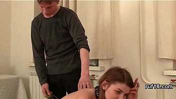 Kinky teen plays with fire