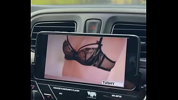 Colocamos um porno pra assistir enquanto viajávamos fiquei com tanto tesão que nem paramos o carro pra aprontar