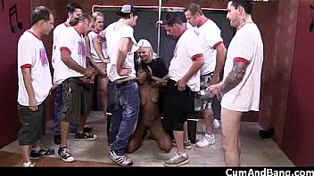 Black slut group in her mouth 19