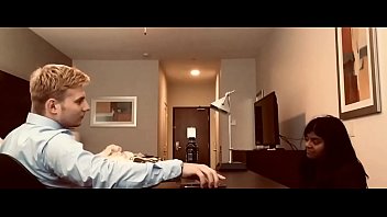 Dirty slut rides white dick