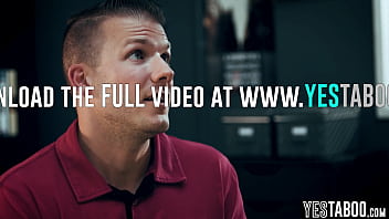 Desperate asian milf teacher gets pounded and bred by a big dick stud in her office