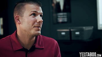 Desperate asian milf teacher gets pounded and bred by a big dick stud in her office