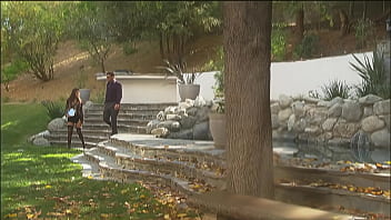 Melody max fucked outdoors and takes a cumshot on her tits