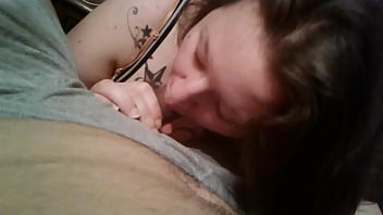 Cock sucking amateur trying her best