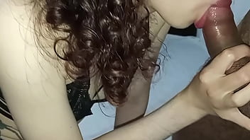 Real couple boyfriend cums in a teen's pussy