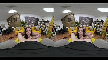 Sexy bbw big tits chubby brunette goes feral for cock naughty girl titjob & cowgirl riding vr porn