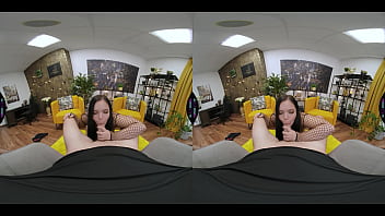 Sexy bbw big tits chubby brunette goes feral for cock naughty girl titjob & cowgirl riding vr porn