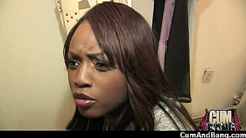 Amateur ebony interracial group sex with facial 11