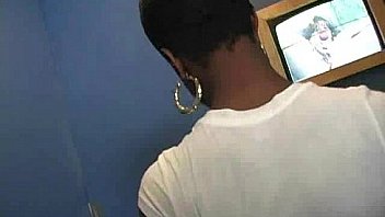 Gloryhole secrets ebony sucking off strangers pov 18