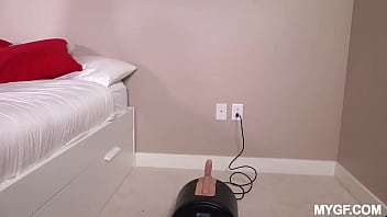 Brunette teen sucks and fucks