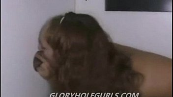 Strip and handle this glory hole bitch